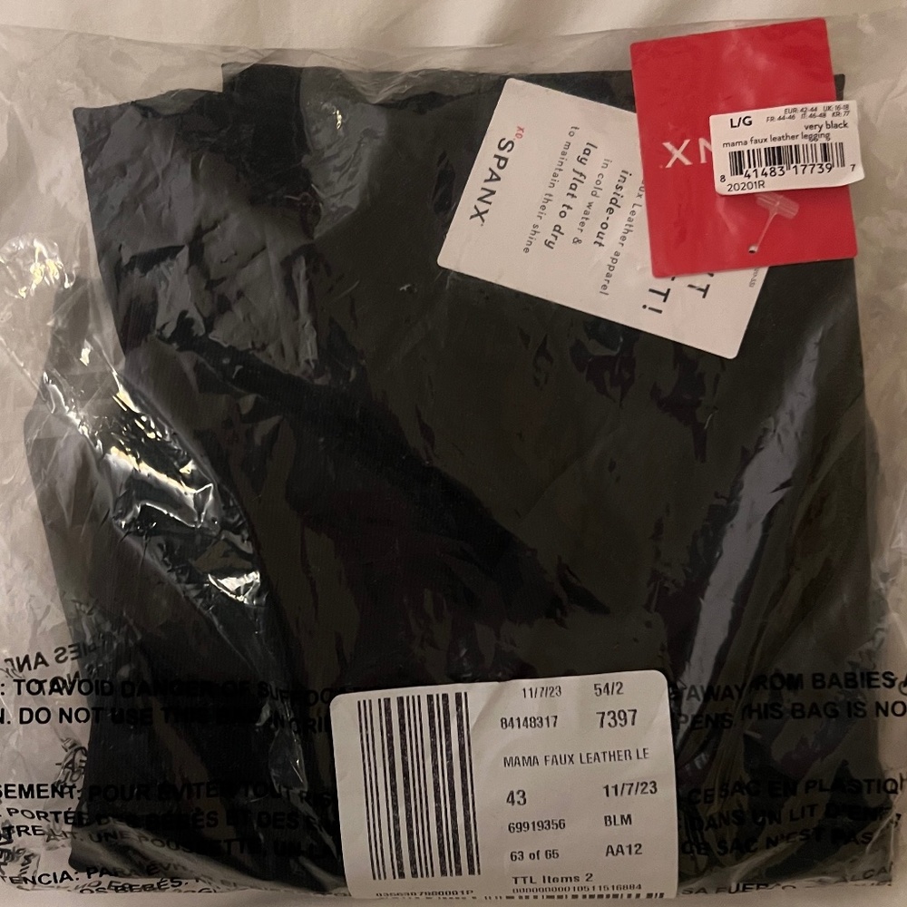 SPANX Mama Faux Leggings